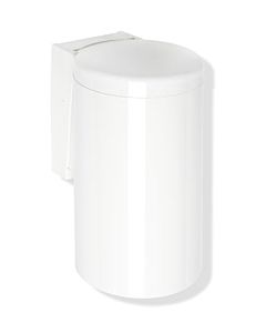 Hewi 477 waste bin 477.05.30095 rock gray, with hinged lid, knee actuation