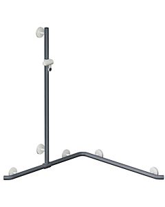 Hewi main courante de System 800 K match0 950.35.3209174 1250mm, support de douche, supports et rosaces blanc de sécurité, vert pomme