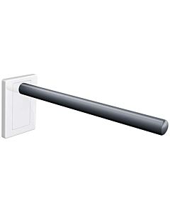 Hewi rail de support mural System 800 K 950.50.3109990 projection 600mm, couvercle blanc pur, noir profond