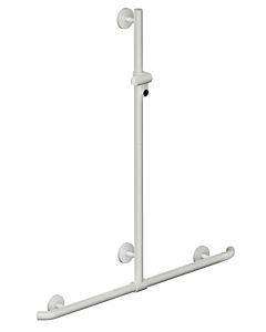 Hewi System 800 K Duschhandlauf 950.35.4S9099 Sonderlänge, reinweiß, mit verschiebbarer Brausehalterstange