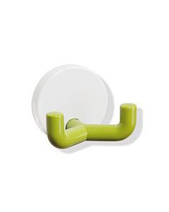 Hewi System 800 K Doppelhaken 800.90.0409174 Rosettenkappe signalweiß, apfelgrün, 43,5mm