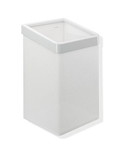 Hewi 477 corbeille à papier 477.05.2001299 feuille perforée blanc , blanc pur, pour sacs de 60 l