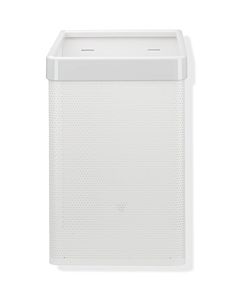 Hewi 477 paper towel basket 477.05.2001224 white perforated sheet, orange , for 60 l bags