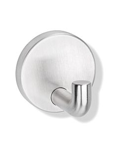 Hewi 805 single wall hook 805.90.011 45mm deep, rosette d = 50mm, satin stainless steel