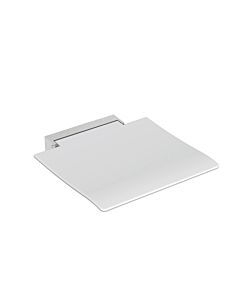 Hewi 450 siège rabattable 950.51.210XA98 450 x 463 x 107 mm, surface d&#39;assise blanc de sécurité, poncé mat