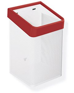 Hewi 477 paper towel basket 477.05.2001233 white perforated sheet, rubinrot , for 60 l bags