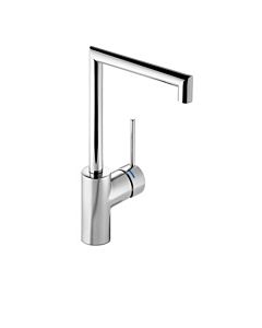 Hewi AQ basin mixer AQ1.12M10540 round tube, projection 188mm, chrome-plated