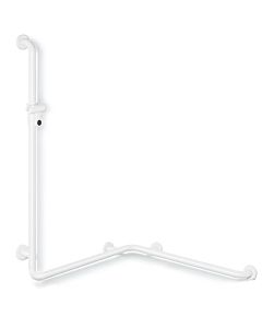 Hewi 801 shower handrail 801.35.21036 762 x 1100 mm, coral, with shower holder bar
