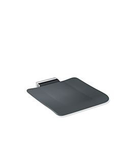 Hewi System 900 Klappsitz 900.51.2024092 450 x 112 x 525 mm, Sitzfläche anthrazit, Wandkonsole Edelstahl verchromt