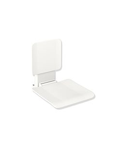 Hewi System 900 hanging seat 900.51.10260AS 450 x 533 x 637 mm, stainless steel powder-coated white matt, matt white plastic