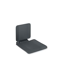 Hewi Siège suspendu système 900 900.51.10860AF 450 x 443 x 637 mm, acier inoxydable thermolaqué anthracite mat, plastique anthracite mat