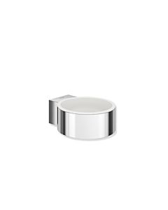 Hewi Système 900 support de sèche-cheveux 900.00.0004098 Halter en acier inoxydable chromé, insert blanc de Halter