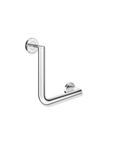 Hewi System 900 angled handle 900.22.13040 chrome-plated stainless steel, 255 x 255 mm, right-hand version