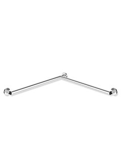 main courante de douche Hewi System 900 900.35.10240 acier inoxydable chromé, 965 x 965 mm, version droite