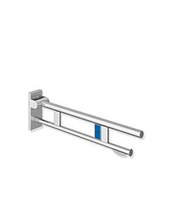 Hewi System 900 Mobiler Stützklappgriff 900.50.412XA Ausladung 850 mm, Edelstahl matt geschliffen, links