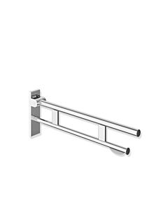 Hewi System 900 hinged support rail 900.50.16540 projection 850 mm, chrome-plated stainless steel, WC paper holder
