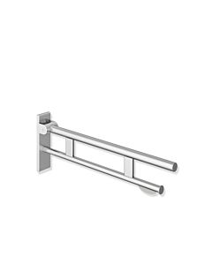 Hewi System 900 Stützklappgriff 900.50.164XA Ausladung 750 mm, Edelstahl matt geschliffen, WC-Papierhalter