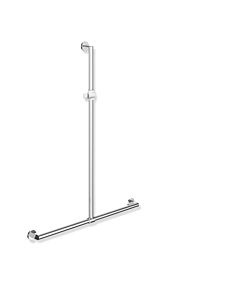 Hewi System 900 shower handrail 900.35.4014098 1250 x 965 mm, chrome-plated stainless steel, high-gloss polyamide, signal white