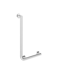 Hewi System 900 angle handle 900.22.13240 chrome-plated stainless steel, 750 x 500 mm, right-hand version