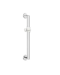 Hewi System 900 barre de support de douche 900.33.000XA98 600 mm, support de douche blanc de sécurité, barre en acier inoxydable poli