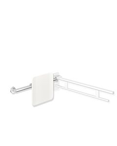 Hewi système 900 900.51.902XA98 rectifié acier inoxydable, polyamide blanc de sécurité, poignée à gauche, rosace à droite