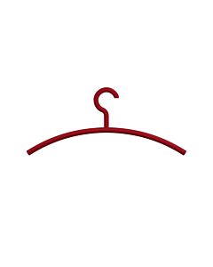 Hewi coat hanger 570.1B33 fixed hook, matt, rubinrot