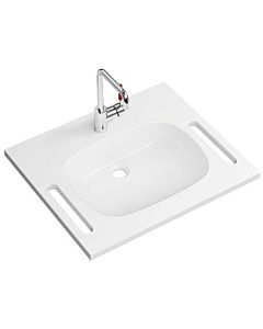 Hewi M40 vasque en fonte minérale 950.19.04084 65x55cm, avec mitigeur lavabo AQ1.12M10640, umbra