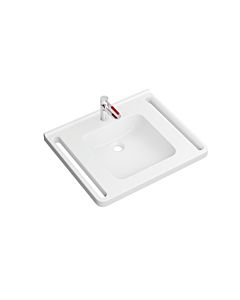 Hewi minérale 950.19.06836 65x55cm, blanc , avec mitigeur lavabo , corail