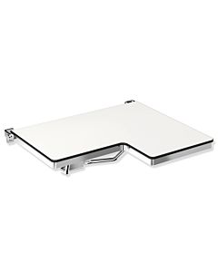 Hewi System 900 Duschklappsitz 900.51.20640 692 x 538 mm, links, L-förmig, poliert