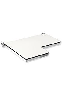 Hewi System 900 Duschklappsitz 900.51.20740 692 x 538 mm, rechts, L-förmig, poliert
