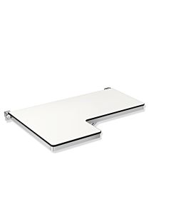 Hewi System 900 folding shower seat 900.51.209XA 842 x 538 mm, right, L-shaped, satin finished