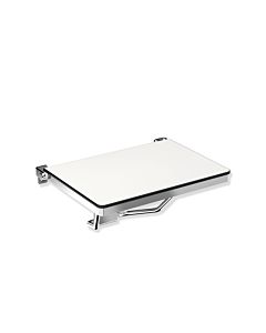 Hewi System 900 folding shower seat 900.51.21040 542 x 359 mm, rectangular, polished
