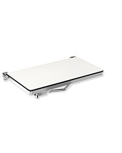 Hewi System 900 folding shower seat 900.51.21140 692 x 359 mm, rectangular, polished