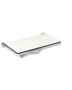 Hewi System 900 folding shower seat 900.51.211XA 692 x 359 mm, rectangular, satin finished