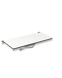 Hewi System 900 folding shower seat 900.51.21240 842 x 359 mm, rectangular, polished