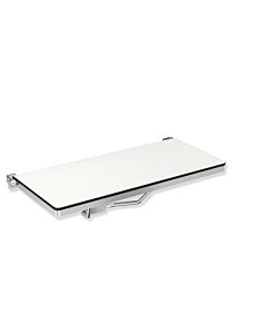 Hewi System 900 folding shower seat 900.51.212XA 842 x 359 mm, rectangular, satin finished