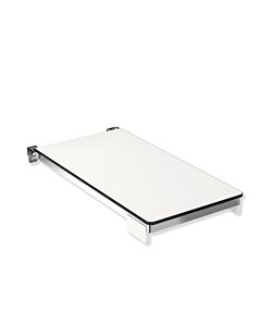 Hewi System 900 folding shower seat 900.51.21340 412 x 694 mm, rectangular, polished