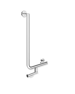Hewi System 900 angled handle 900.22.13940 chrome-plated stainless steel, 600 x 300 mm, right-hand version