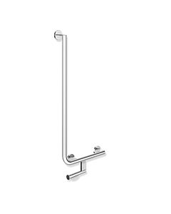 Hewi System 900 angled handle 900.22.14140 chrome-plated stainless steel, 900 x 400 mm, right-hand version