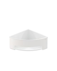 Hewi Panier de douche d&#39;angle Système 900 blanc match0 blanc matt, revêtement par poudre