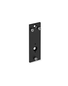 Hewi System 900 mounting plate 900.50.00160DC for mobile support arms, stainless steel powder-coated black deep matt
