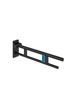Hewi System 900 mobile support arm 900.50.41860DC projection 700 mm, stainless steel powder-coated black deep matt, left, flush trigger radio