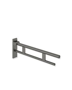 Hewi System 900 hinged support rail 900.50.16260SC projection 900 mm, powder-coated stainless steel, dark gray pearl mica deep matt