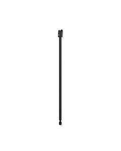 Hewi Support de sol système 900 900.50.02160DC longueur verticale 565, pour hauteur de montage 680 mm, acier inoxydable peint par poudrage noir profond mat