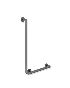 Hewi System 900 angle grip 900.22.10260SC revêtement par poudre, gris foncé mat profond, 750 x 500 mm, version droite