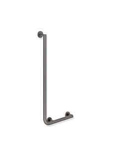 Hewi System 900 angled handle 900.22.10360SC powder-coated, dark gray deep matt, 900 x 400 mm, right-hand version