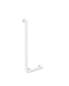 Hewi System 900 angled handle 900.22.10360DX powder-coated, white deep matt, 900 x 400 mm, right-hand version