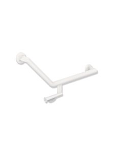 Hewi System 900 angled handle 900.22.30260DX 620 x 283 mm, stainless steel powder-coated white deep matt, right