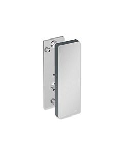 Hewi System 900 mounting plate 900.50.003XA92 for mobile support arms, satin stainless steel, high-gloss polyamide anthracite gray, with cover