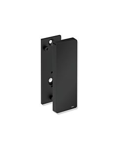 Hewi System 900 Montageplatte 900.50.00360CV für mobile Stützklappgriffe, Edelstahl pulverbeschichtet schwarz tiefmatt, Polyamid weiß matt, mit Abdeckung